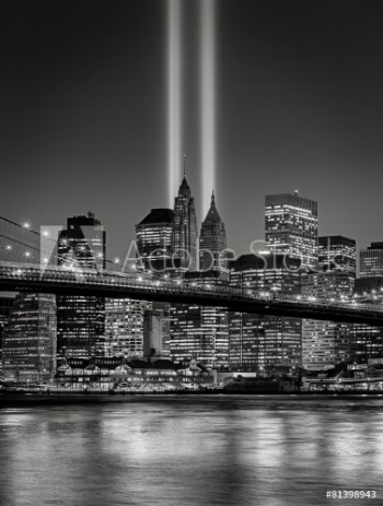 Picture of Tribute in Light September 11 Commemoration New York City